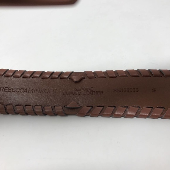 Rebecca Minkoff Sam Belt Women\'s Size Medium Brown Leather Silver Buckle Western main image 5
